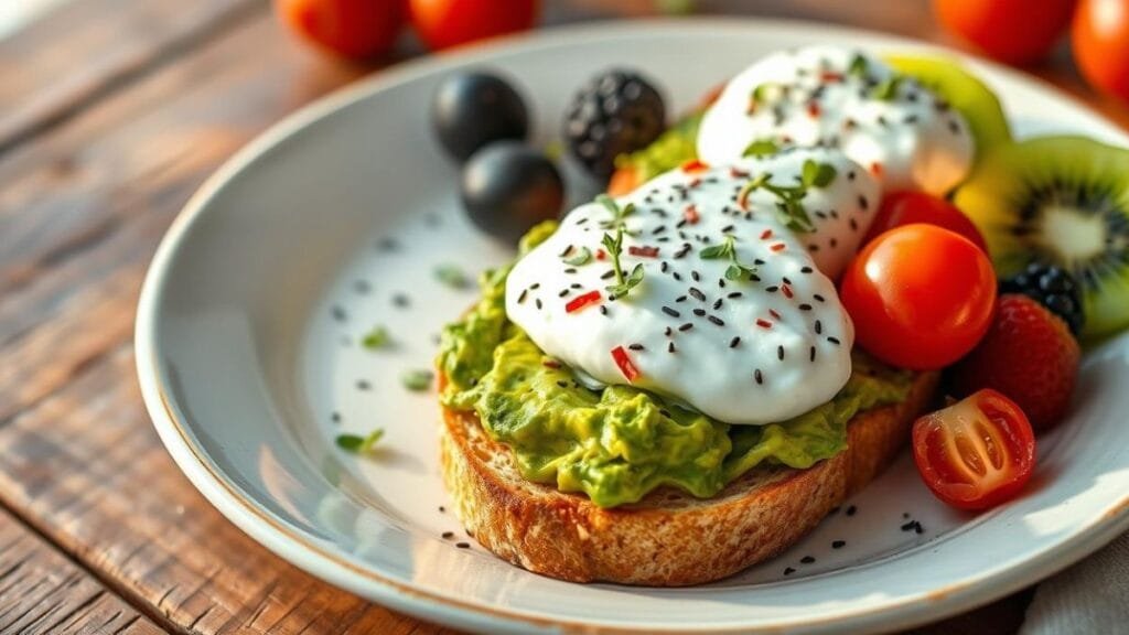 avocado toast with cottage cheese
