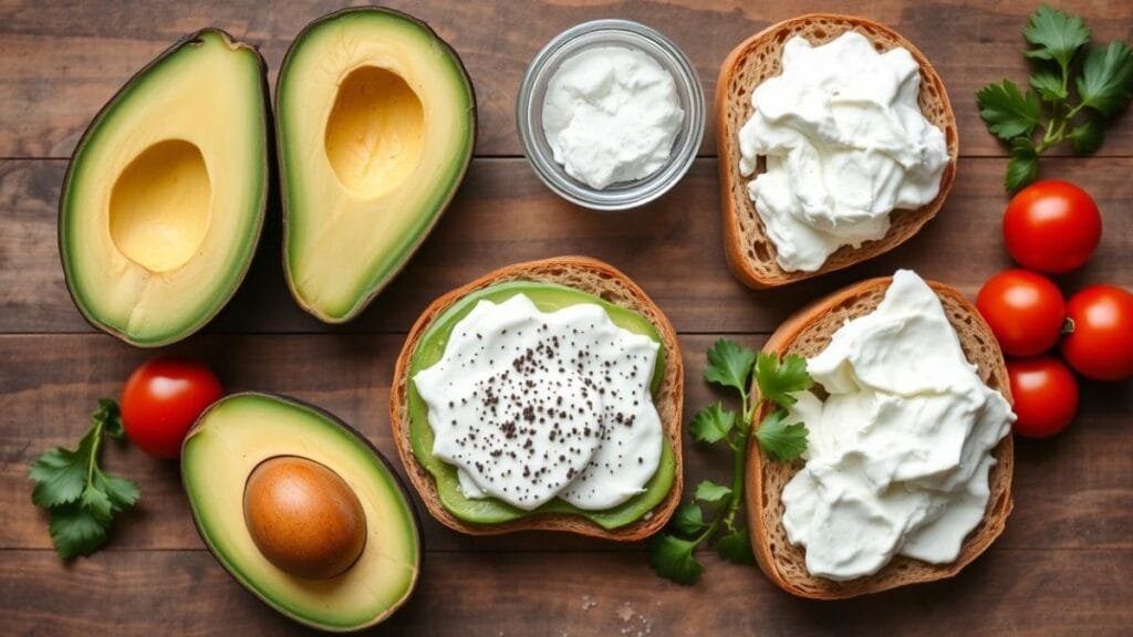 avocado toast with cottage cheese
