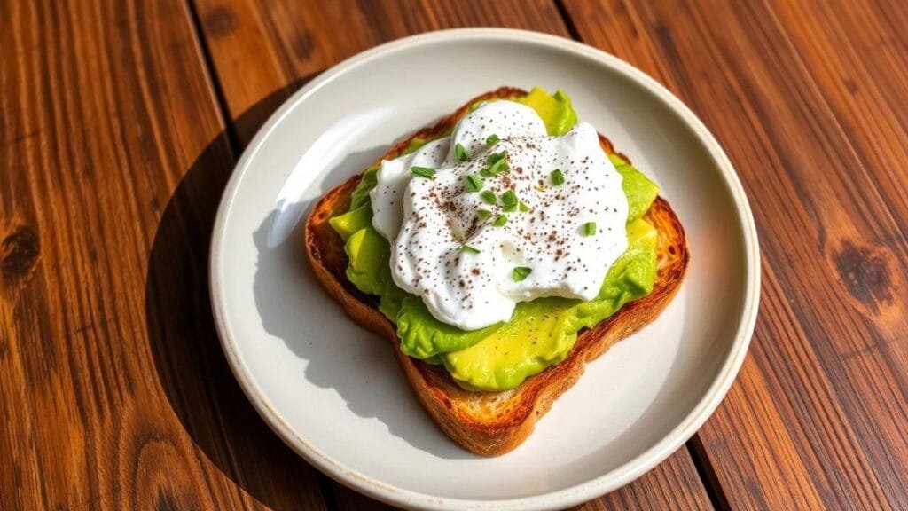 avocado toast with cottage cheese
