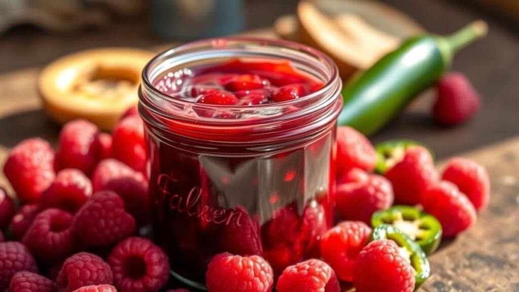 raspberry jalapeno jam
