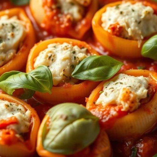 Beef and Ricotta Stuffed Shells