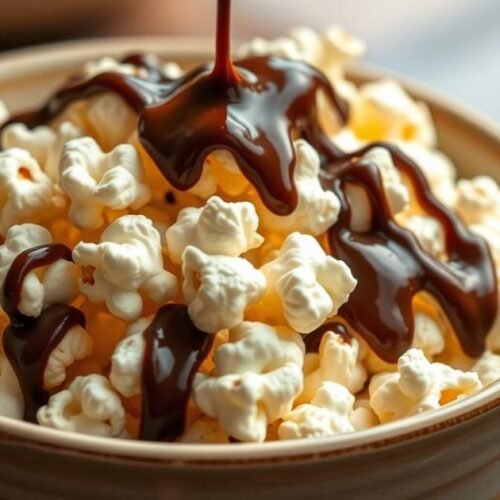 Easy Chocolate Drizzle Popcorn Recipe