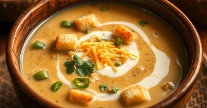 Homemade Cream of Jalapeno Soup