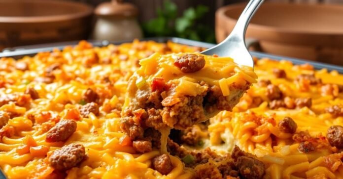 ground beef hash brown casserole