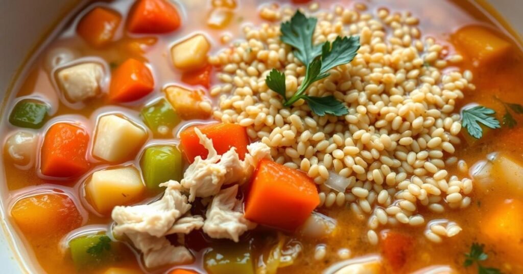 leftover turkey quinoa soup