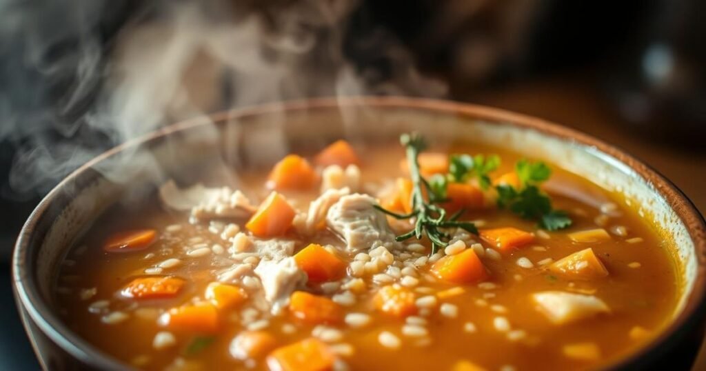leftover turkey quinoa soup
