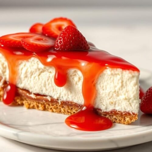 strawberry cheesecake crunch cake