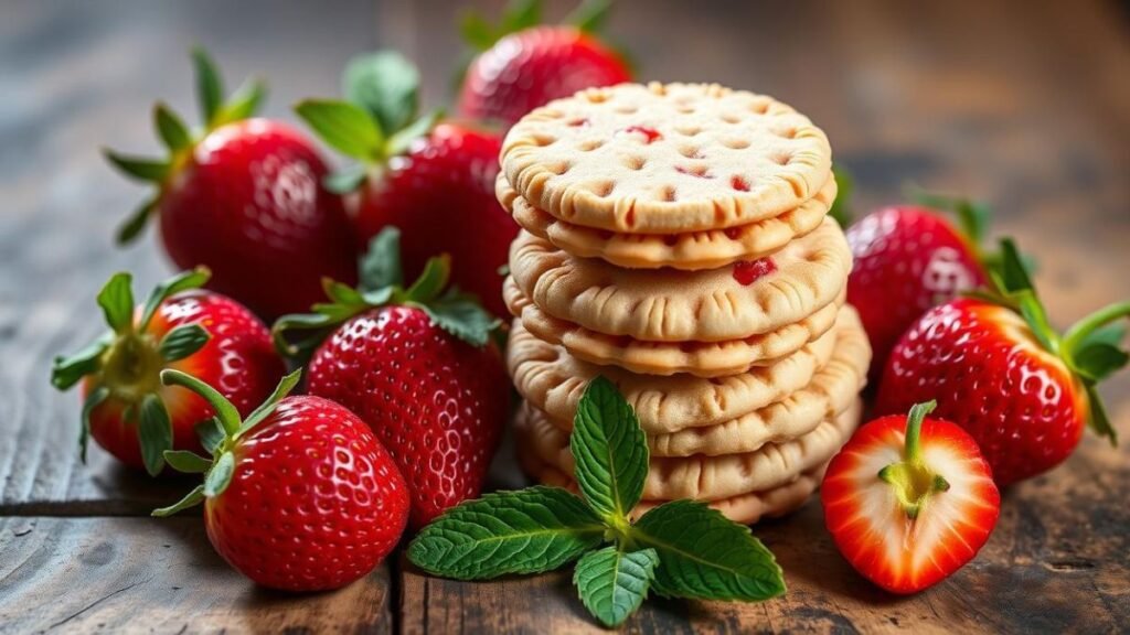 strawberry wafer cookies
