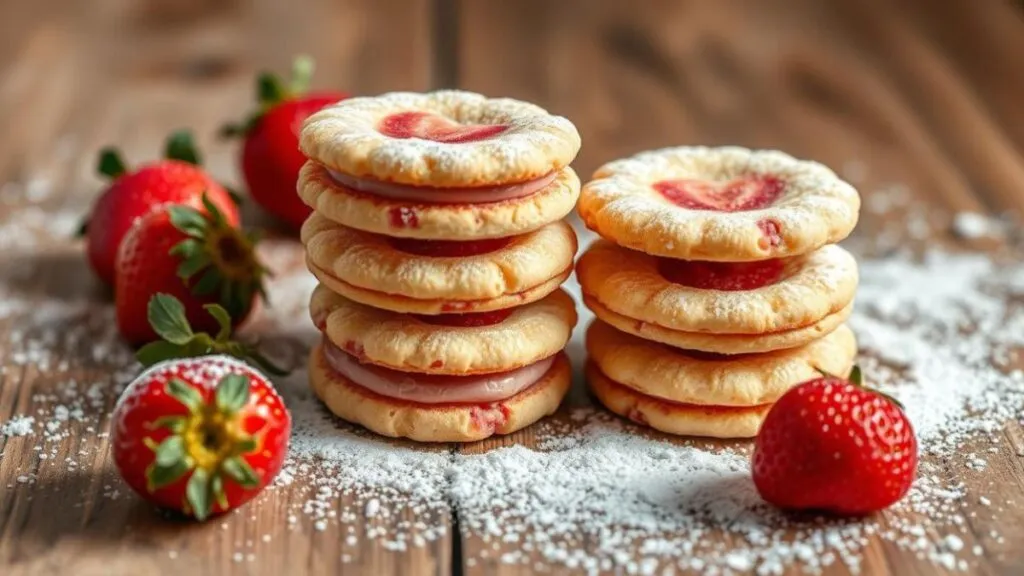 strawberry wafer cookies