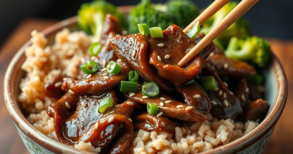 beef with garlic sauce