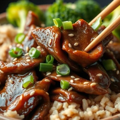 beef with garlic sauce