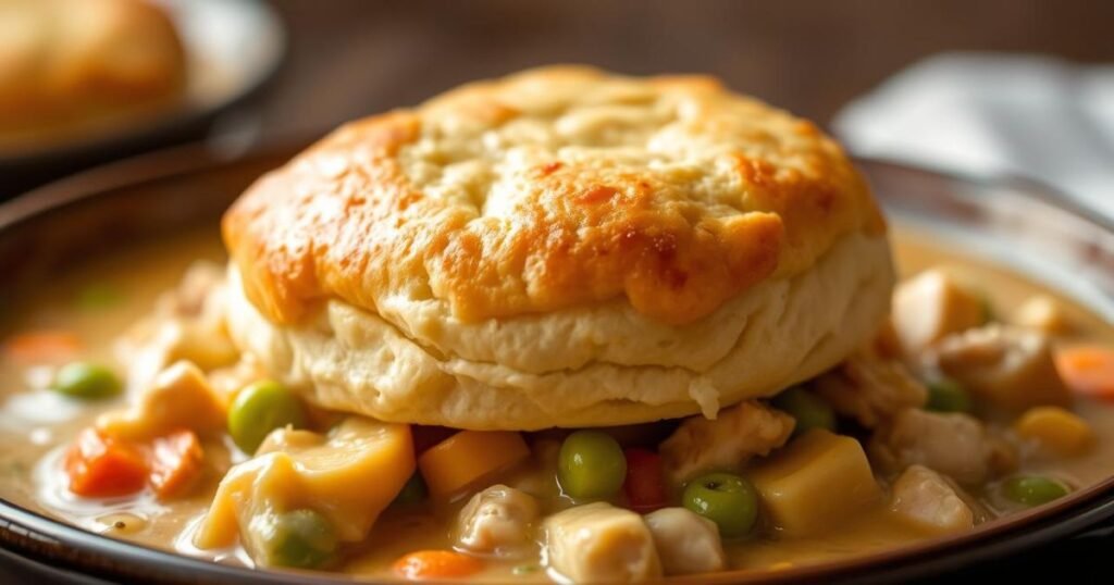 cheddar bay biscuit chicken pot pie