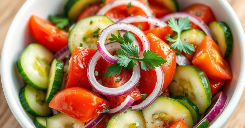 cucumber tomato salad

