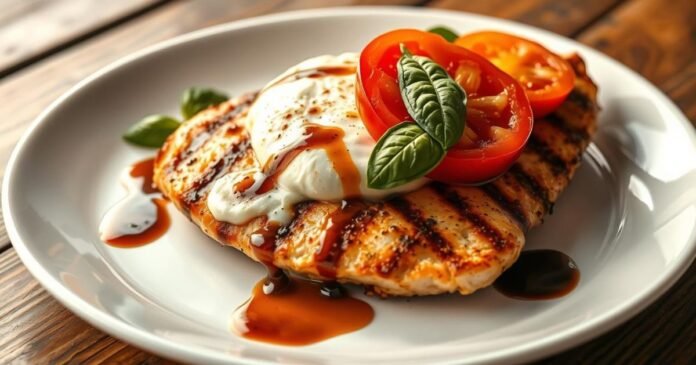 Grilled chicken margherita recipe