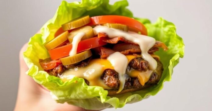Tasty Lettuce Wrap Burger