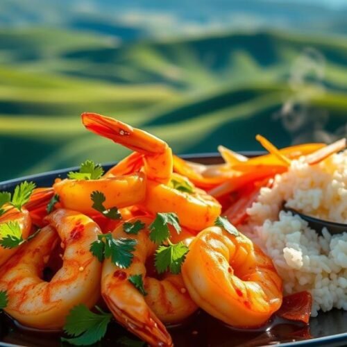 Flavorful Mongolian Shrimp