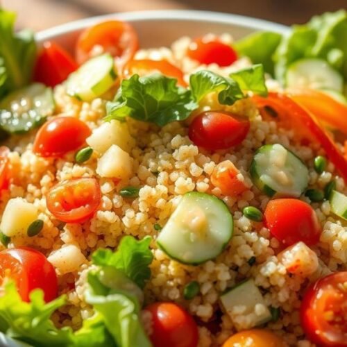Mediterranean quinoa salad