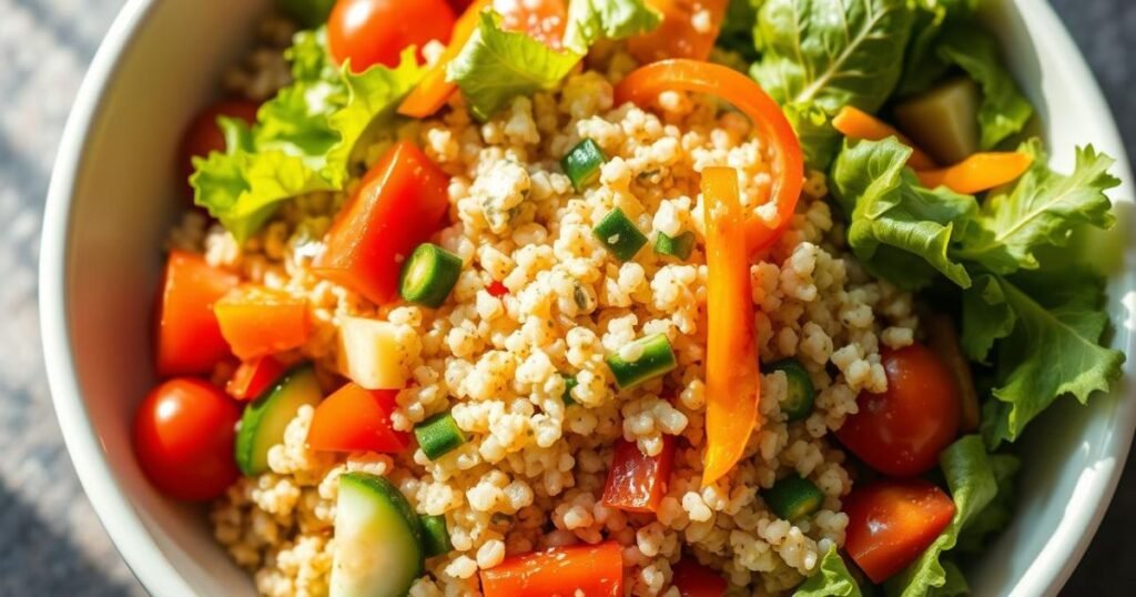 healthy quinoa salad