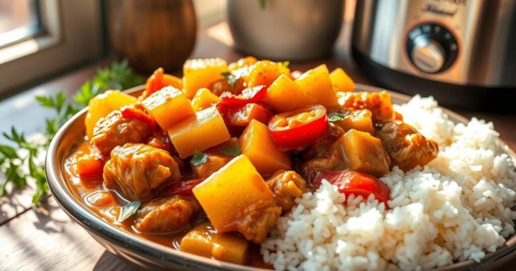 sweet hawaiian crockpot chicken
