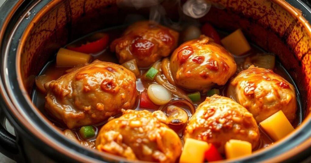 sweet hawaiian crockpot chicken
