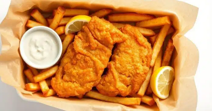 Crispy fish and chips recipe