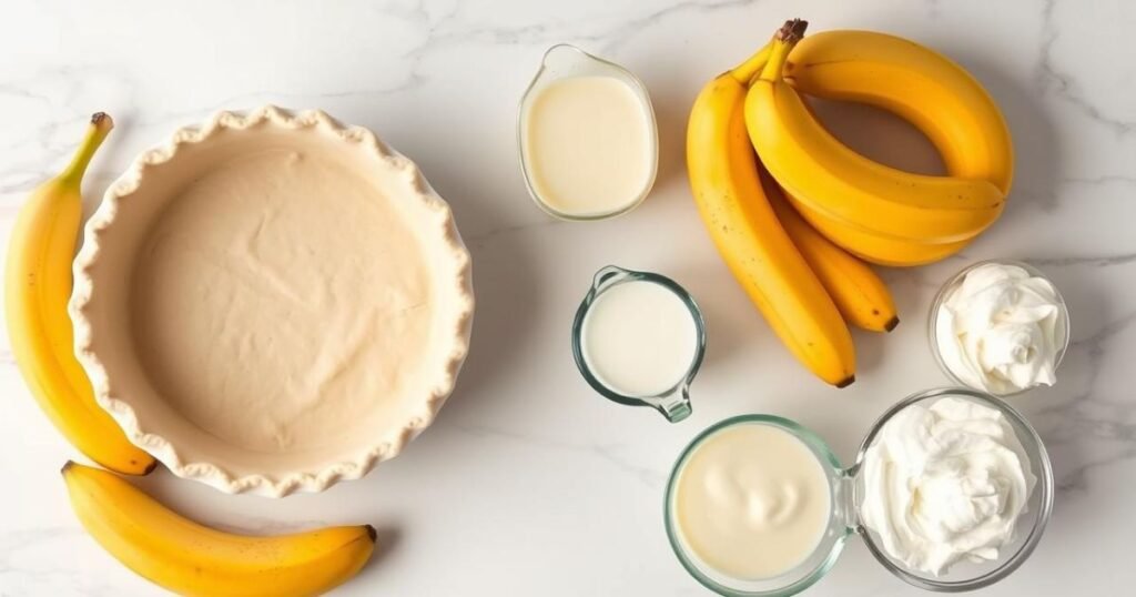 banana cream pie recipe ingredients
