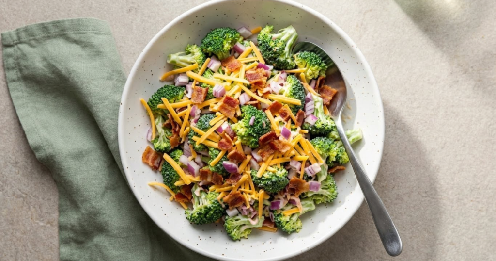 creamy broccoli salad recipe