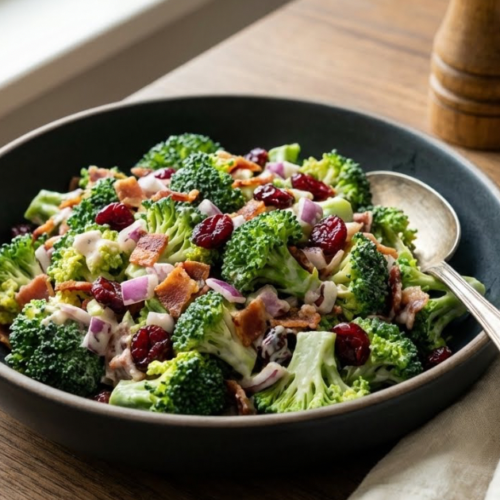 creamy broccoli salad recipe